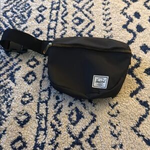 Herschel Supply Company Black Belt Bag Crescent Shape